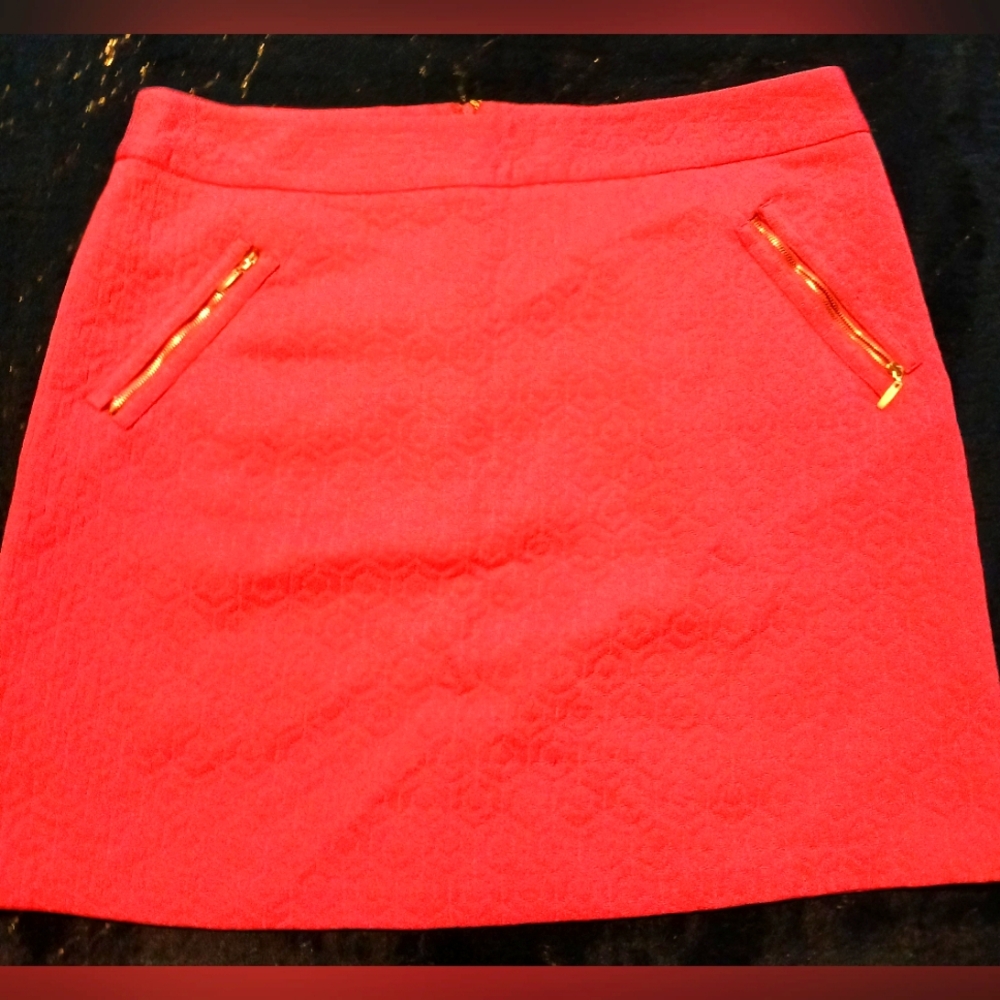 🍂NWOT-WOMENS Red Dress Skirt Size 18W Pocket Zippers Back Zipper♥️